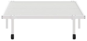 Estrutura de cama sem colchão Dobrável 100x190 cm aço branco