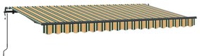 Toldo Retrátil Verde e Amarelo e Antracite