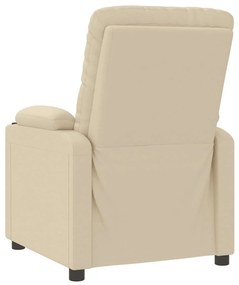 Poltrona reclinável tecido cor creme