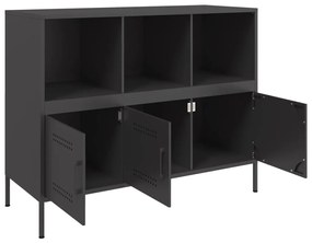 Aparador 100,5x39x79 cm aço preto