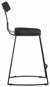Bancos de bar 2 pcs 49x43x79 cm madeira de mangueira maciça