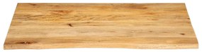 Tampo de mesa c/ borda viva 90x80x2,5 cm mangueira maciça