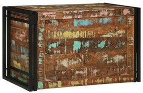 Caixa de Armazenamento Multicolorido 80x50x50 cm Madeira Sólida Recupe