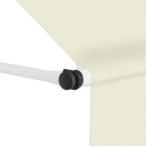 Toldo retrátil manual 250 cm creme