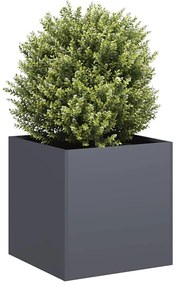 Vaso/floreira 40x40x40 cm aço laminado a frio antracite