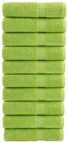 Toalhas banho premium SOLUND 10pcs 70x140cm 600 gsm verde maça