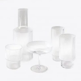 21 Peças De Vidro Yulia Transparente - Sklum