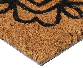 Tapete de porta 40x60 cm fibra de coco tufada natural