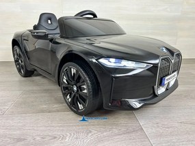 Carro elétrico para crianças BMW I4 12V 2.4G, Rodas borracha Preto