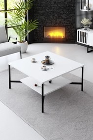 Conjunto de Mobiliário de Sala – Black Line Set – Branco e Preto