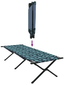 Cama de Sol Dobravel com Bolsa de Transporte Padrão de Folhas Tecido O