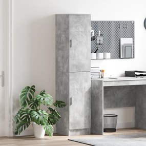 vidaXL buffet Cinza concreto MDF com laminado de efeito concreto Padrão