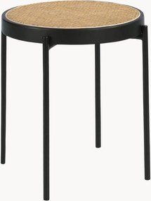 Mesa de apoio redonda com tampo em vime Ares