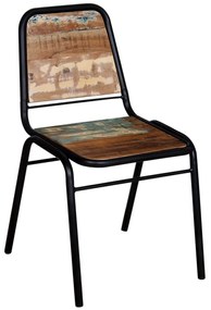 Cadeiras de jantar 6 pcs madeira recuperada maciça