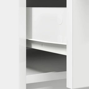 Aparador c/ gavetas e portas 70,5x34x74,5 cm branco