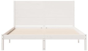 Cama extra longa sem colchão 140x220 cm madeira maciça