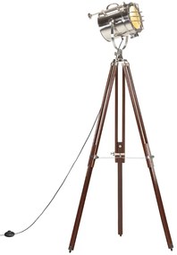 Candeeiro de chão tripé 180 cm madeira de mangueira maciça