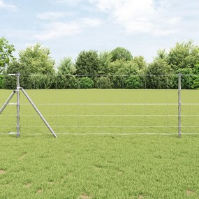 vidaXL Cerca de Campo 0,8x100 m Aço Galvanizado