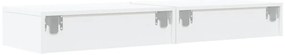 Móveis de TV com luzes LED 2 pcs 60x35x15,5 cm branco