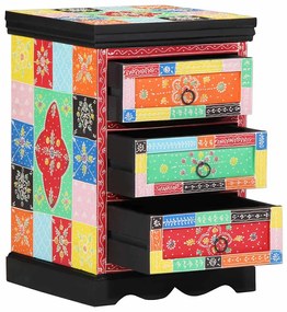 vidaXL Gabinete de Gavetas Multicolor 40 x 40 x 60 cm