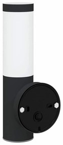 Luz de Parede Externa Preta de Aço Inoxidável IP44