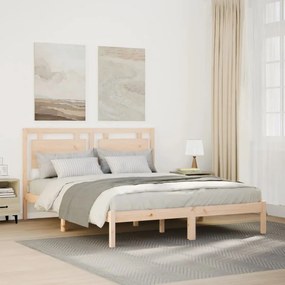 Cama extra longa sem colchão 140x220 cm madeira maciça