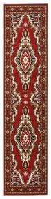 vidaXL Passadeira 100x450 cm polipropileno vermelho oriental