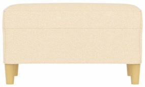 Banco 70x35x41 cm tecido cor creme