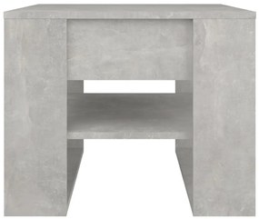 Mesa de centro 55,5x55x45 cm madeira processada cinza cimento