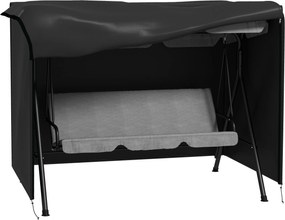 Outsunny Capa de Proteção para Baloiço de Jardim 3 Lugares Cobertura À Prova D'Água 2,05x1,24x1,64 m Oxford de Alta densidade 600D | Aosom Portugal
