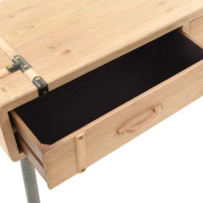 Mesa consola madeira de abeto maciça 115x40,5x76 cm