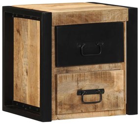 Mesa de cabeceira 40x35x40 cm madeira maciça manga áspera