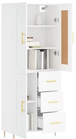 Armário alto 69,5x34x180 cm derivados de madeira branco