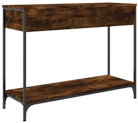Mesa consola 100x34,5x75cm derivados de madeira carvalho fumado