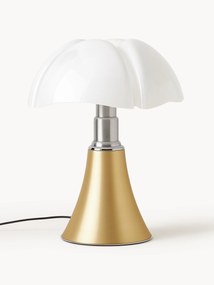 Candeeiro de mesa LED grande e regulável Pipistrello, regulável em altura