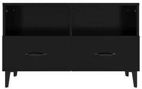 Móvel de TV Calibro com 2 Gavetas e Prateleiras de 80 cm - Preto - Des