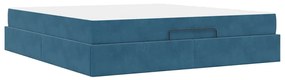 Estrutura da Cama Outros Azul 180 x 200 cm Veludo