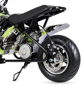 Mini moto eléctrica 300W 36V para crianças +5 anos, até 70Kg inclui 1 par de rodas GRAFFITY Verde