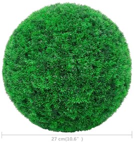Bolas de buxos artificiais 2 pcs 27 cm