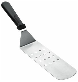 Espátula Inox Perfurada Cabo Preto 7.5X21.5cm