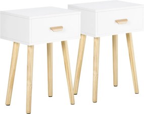 Conjunto de 2 Mesinhas de Cabeceira Sunny - Design Escandinavo