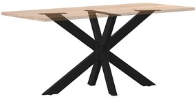 Pé de mesa de jantar em formato de aranha, preto, 120x68x(72-73) cm, a