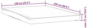 Protetor de colchão impermeável 120x220 cm branco