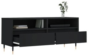 Móvel de TV 100x34,5x44,5 cm derivados de madeira preto