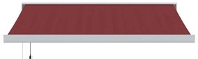 Toldo retrátil automático 350x250 cm bordô