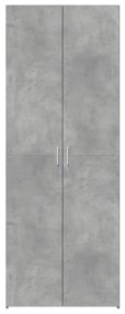Armário alto 70x42,5x185 cm derivados madeira cinzento cimento