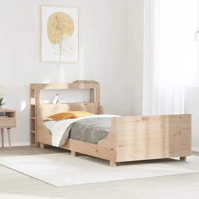 Cama sem colchão 90x200 cm madeira de pinho maciça
