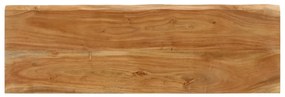 Banco com bordas vivas 105 cm madeira de acácia maciça