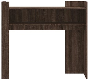 Mesa consola 100x35x90cm derivados de madeira carvalho castanho