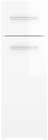 Armário boticário 20x45,5x60 cm contraplacado branco brilhante